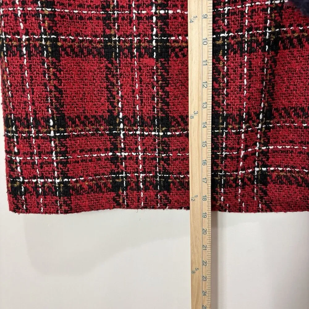 LOFT red tartan
